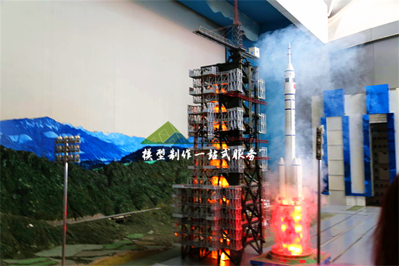 火箭模擬發射沙盤模型