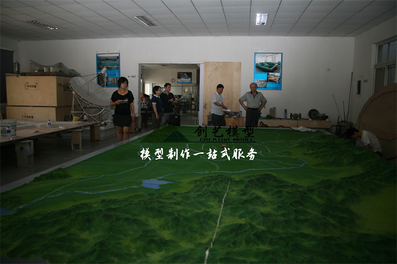 南水北調地形沙盤