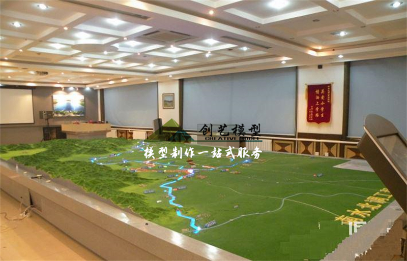 南水北調地形沙盤