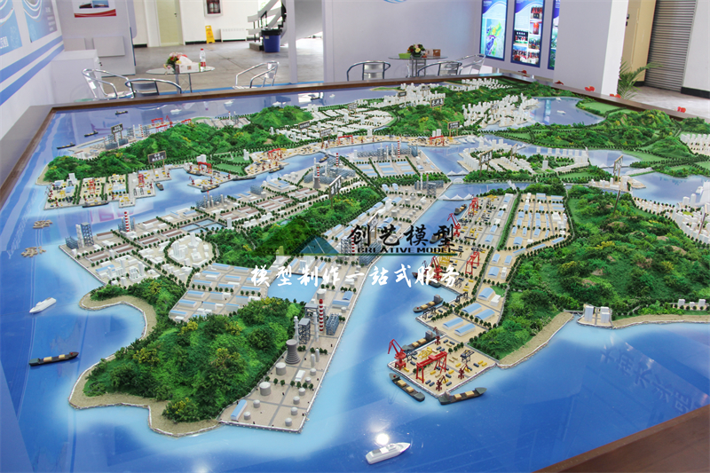 大連長興島技術開發區規劃沙盤模型