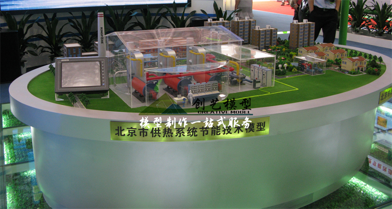 供暖系統節能演示1：80沙盤模型
