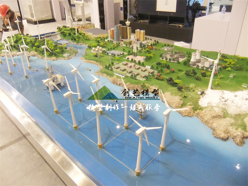 風能綜合供給演示沙盤模型